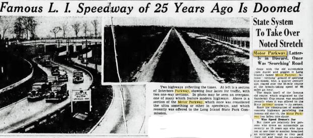 The 1930’s decline of the Motor Parkway