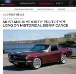 Ford.com: Mustang III ‘Shorty’ Prototype Long On Historical Significance