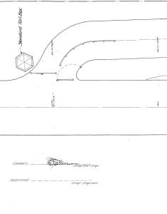 Malverne Treasure #5: Survey of  “Toll Box” and Entrance/Exit Lanes at Rocky Hill Road (April 1914)