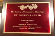 Society of Automotive Historians Honor VanderbiltCupRaces.com with the E.P. Ingersoll Award