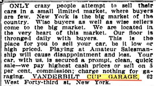 Kleiner’s Korner: The Vanderbilt Cup Garage