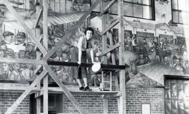 In Search of Aline Rhonie’s  Mural “The Pre-Lindbergh ERA of Flying on Long Island” First Installed in Roosevelt Field