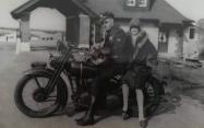 Mystery Foto #27 Solved:&nbsp; Tommy Zinzi policing the Motor Parkway in front of the Meadow Brook Lodge