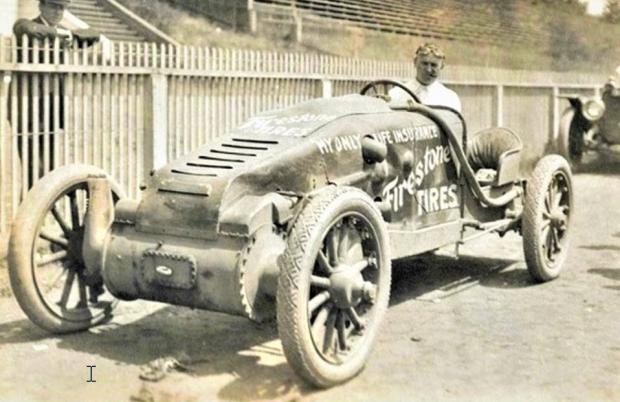 Mystery Foto #28 Solved: Barney Oldfield in the 1909 Christie Racer which established the 102.6 mph Indy lap record in 1916