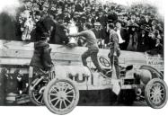 Mystery Foto #43 Solved: George Robertson winning the 1908 Founders Week Cup Race in Irving Morse’s Locomobile