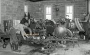 Mystery Foto #50 Maybe Solved: Two Thomas racers being prepared for the 1908 Vanderbilt Cup Race