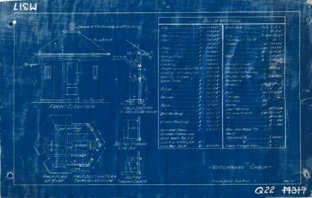 Greg O’s Garage; ‘The Long Island Motor Parkway Watchman’s Cabin’ Blueprints