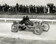 Profile of Arthur See-Driver of the #44 Maxwell during the 1909 Massapequa Sweepstakes