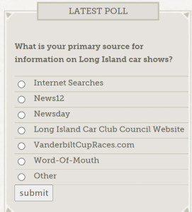 VanderbiltCupRaces.com Polls (Latest Poll: April 13, 2026)