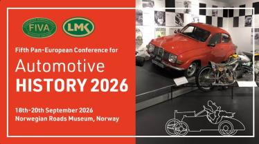 Howard Kroplick to be a featured speaker at the Fifth FIVA Pan-European Conference for Automotive History in Lillehammer, Norway
