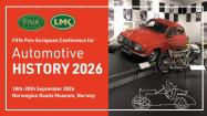 Howard Kroplick to be a featured speaker at the Fifth FIVA Pan-European Conference for Automotive History in Lillehammer, Norway