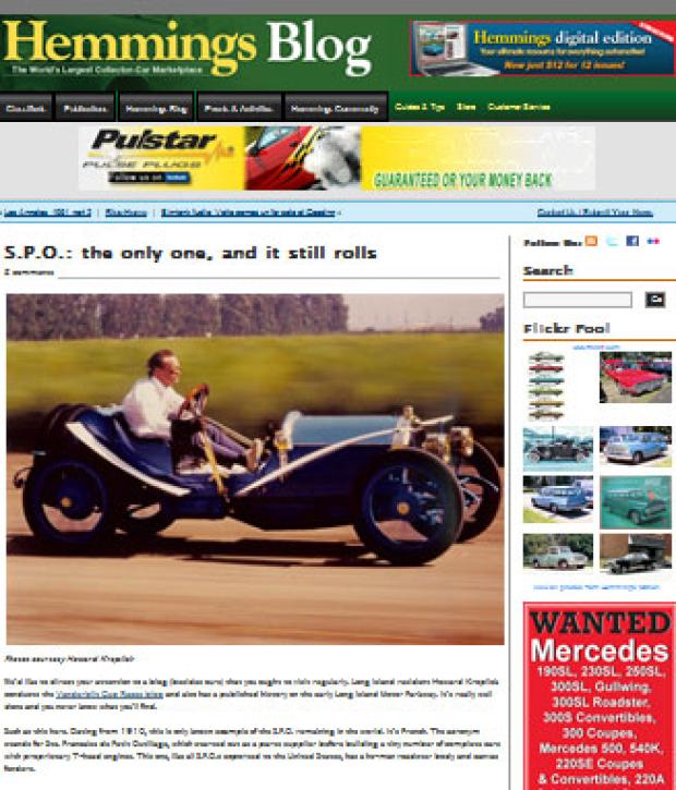 Hemmings Blog:“S.P.O.: the only one, and it still rolls”