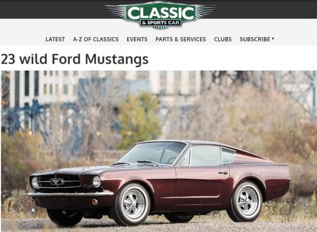 Classic & Sports Car: 23 wild Ford Mustangs Part I