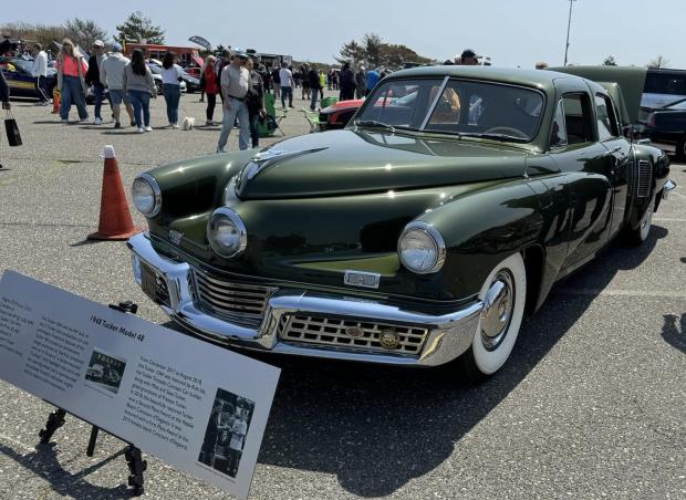 Tucker 1044 at the Tobay Beach Car Show on YouTube Channel RodderTV