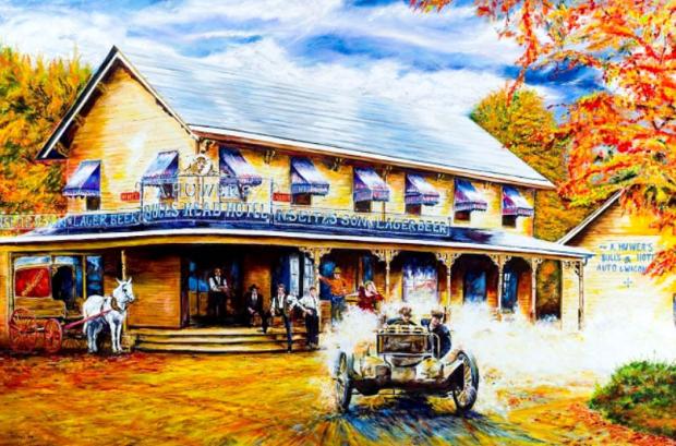 Vanderbilt Cup Race Art from West Wales