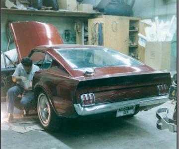 Mystery Foto #22 Revealed: Designer Vincent Gardner Working on the Mustang III at DST in July 1964