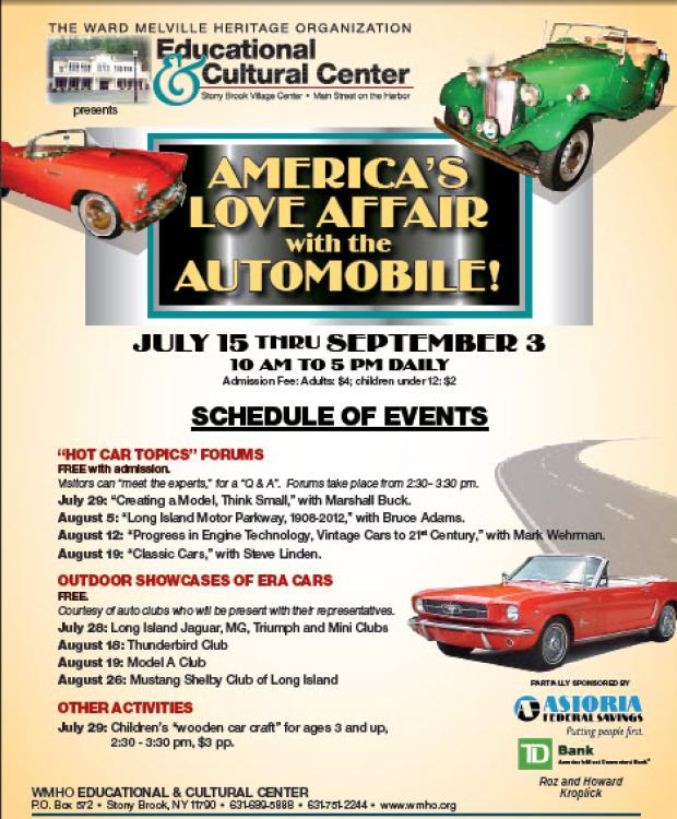 Stony Brook Mega-Exhibit “America’s Love Affair with the Automobile”