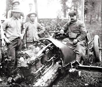 Mystery Friday Foto #2 Solved: Louis Chevrolet’s Wreck on the Course