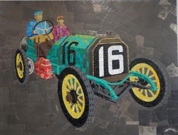 “Old 16” Tin Can Art by David Wasserman