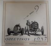 From the Simeone Foundation: A Peter Helck Sketch of Two Vanderbilt Cup Race Winners