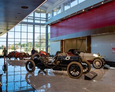 Alco Black Beast on display on the “Fast Brass” exhibit at Savoy Automobile Museum in Cartersville, Georgia