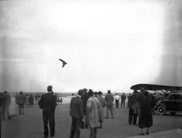 A 1936 flying car, Roosevelt Field and a Tucker engine