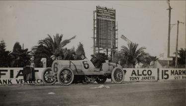 Mystery Foto #7 Solved: The 1914 Alco Race Car in Santa Monica in the ​​​​​​​The 1914 American Grand Prize Race