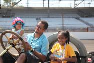 Thumbs Ups and Smiles for the Black Beast at the Indianapolis Motor Speedway