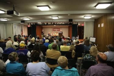 Developer Makes His Case for a Multiple-Family Housing Complex on the Historic Motor Parkway