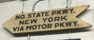 Mystery Foto #97 Solved: Rare Wooden Long Island Motor Parkway Sign (1933-1938)