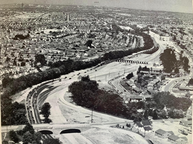 Mystery Friday Foto #51 Solved: Widening of the Southern State Parkway near the toll booths around 1954
