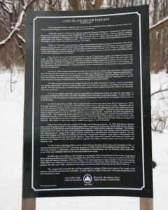 The New  NYC Parks & Recreation Motor Parkway Historical Marker in Queens