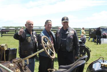 Smiles and Thumbs Up From the Wounded Warrior Car Show at Martha Clara Vineyards in Riverhead