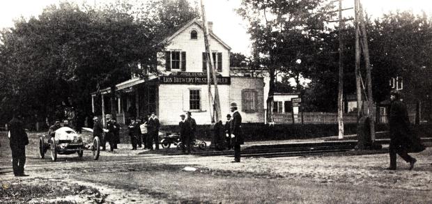 Mystery Foto #8 Solved: The Packard Gray Wolf Approaching the LIRR Crossing in Queens
