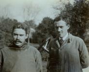 From the George McKesson Scrapbook: Preparing  the #7 Mercedes for the 1906 Race