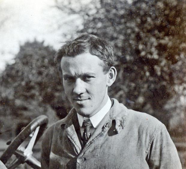 Mechanician Joe Marx in the 1906 Vanderbilt Cup Race