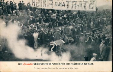 Vanderbilia Postcard Series #2: The Locomobile  Postcards of the 1905 Vanderbilt Cup Race