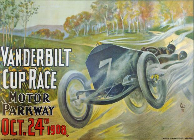 The Official Poster for the 1910 Vanderbilt Cup Race
