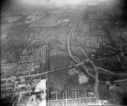 Mystery Foto #5 Solved: A 1950  aerial over the Northern State Parkway from the Cradle of Aviation Archives