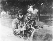Mystery Foto #20 Solved: Driver Walter Christie and mechanician Lewis Strang practicing in a 1906 Christie on Guinea Woods Road