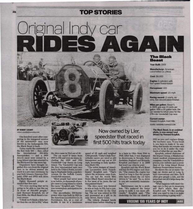 The Top Twenty 2011 Posts on VanderbiltCupRaces.com