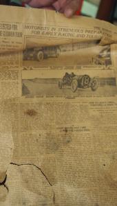 May 7, 1911 The World :&nbsp; Harry Grant Practicing on the Motor Parkway at 107.8 Miles Per Hour