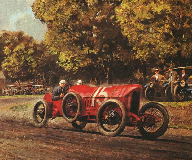 Mystery Foto #3 Solved: Harry Grant driving an Isotta in the 1913 Elgin National Trophy Race