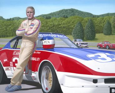 A Painting of  Paul Newman to Help Young Drivers