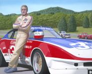 A Painting of  Paul Newman to Help Young Drivers