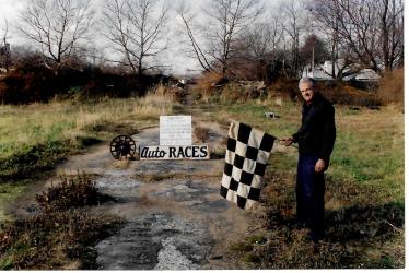 Marty Himes at the Vanderbilt Cup Races Grandstands in Levittown