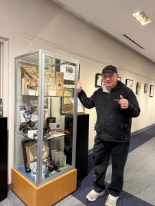 A New Motor Parkway/Vanderbilt Cup Races Display at the Harborfields Library for the month of February