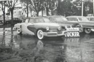 A 1956 photo of an mystery two-tone Tucker seen in Miami