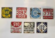 A large collection of Long Island Motor Parkway License Plates rediscovered