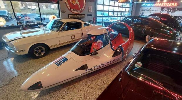 UPDATE 12/6/23; The 1984 Tritan A2 Aerocar #5  has landed at Waterfront at Roslyn